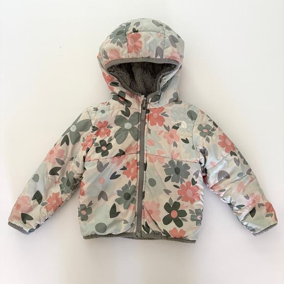 North Face Floral Fleece Lined Coat 2T - Picture 1 of 5